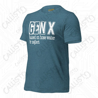 Men’s GenX Raised on Hose Water Funny T-shirt