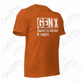 Men’s GenX Raised on Hose Water Funny T-shirt