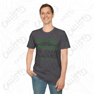 ’My Wife Gives Me Sound Advice’ Sarcastic Mens Softstyle T-Shirt