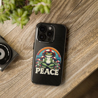 Peace and Mushrooms Stylish Phone Case - iPhone 15 Pro