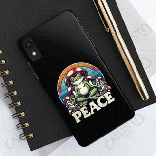 Peace and Mushrooms Stylish Phone Case - iPhone XR