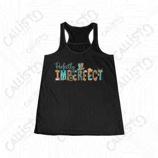 Perfectly Imperfect Western Flowy Racerback Tank - Black / XS