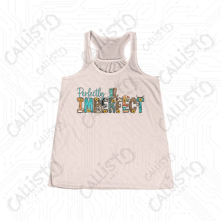 Perfectly Imperfect Western Flowy Racerback Tank - Soft Pink / XS