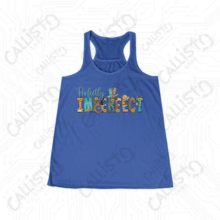 Perfectly Imperfect Western Flowy Racerback Tank - True Royal / XS