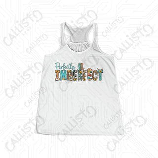 Perfectly Imperfect Western Flowy Racerback Tank - White / XS