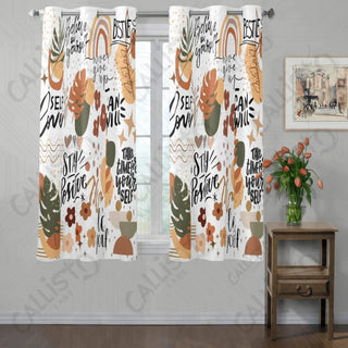 Positive Affirmations Self Love Window Curtains (2 PCS) 72x52 IN