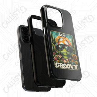 Stay Groovy Frog Phone Case - Durable Protection