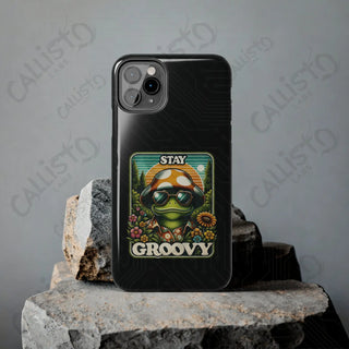 Stay Groovy Frog Phone Case - Durable Protection - iPhone 11 Pro Max