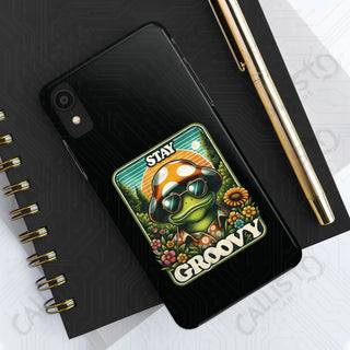 Stay Groovy Frog Phone Case - Durable Protection - iPhone XR