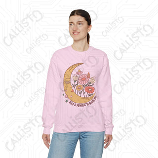 Take a Moment to Breathe Floral Hippie Crewneck Sweatshirt