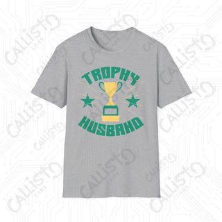 ’Trophy Husband’ Funny Men’s Softstyle T-Shirt - Sport Grey / S