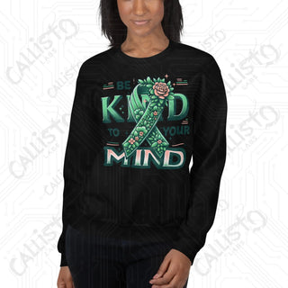 Women’s Be Kind to Your Mind Sweatshirt - Black / S