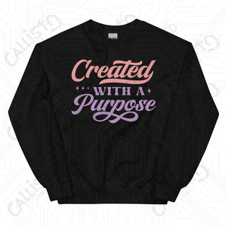 Women’s Created with a Purpose Crewneck Sweatshirt - Black / S