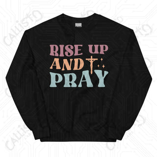 Women’s Rise Up and Pray Sweatshirt - Black / S