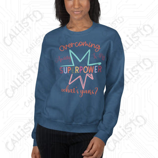 Women's Overcoming Anxiety Superpower Mental Health Sweatshirt