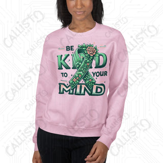 Women’s Be Kind to Your Mind Sweatshirt - Light Pink / S