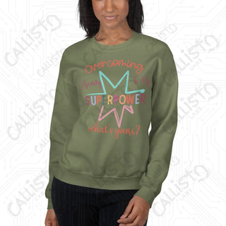 Women's Overcoming Anxiety Superpower Mental Health Sweatshirt