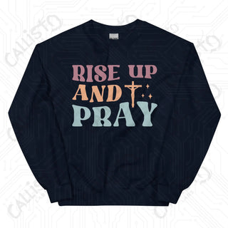 Women’s Rise Up and Pray Sweatshirt - Navy / S