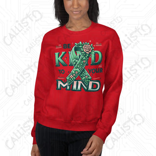 Women’s Be Kind to Your Mind Sweatshirt - Red / S