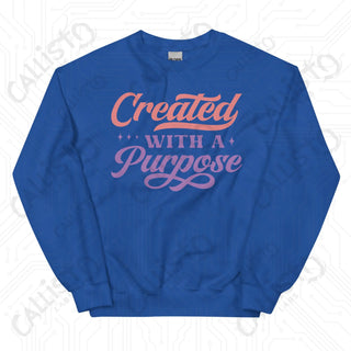 Women’s Created with a Purpose Crewneck Sweatshirt - Royal / S