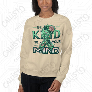 Women’s Be Kind to Your Mind Sweatshirt - Sand / S