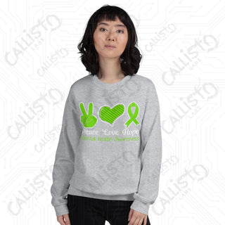 Women's Peace Love Hope Mental Health Awareness Sweatshirt