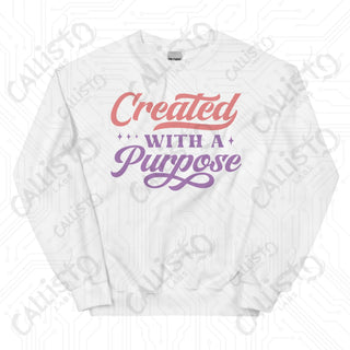 Women’s Created with a Purpose Crewneck Sweatshirt - White / S