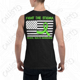 Men’s Fight the Stigma Mental Health Awareness Muscle Shirt - S