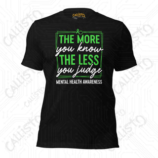 Men's The More You Know Mental Health Awareness T-shirt