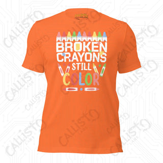 Men's Broken Crayons Still Color Mental Health T-shirt