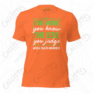 Men's The More You Know Mental Health Awareness T-shirt