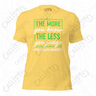 Men's The More You Know Mental Health Awareness T-shirt