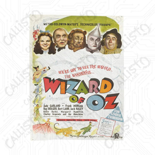 Wizard of Oz Velveteen Plush Blanket - Cozy and Whimsical Home Décor Accent - 60’ × 80’