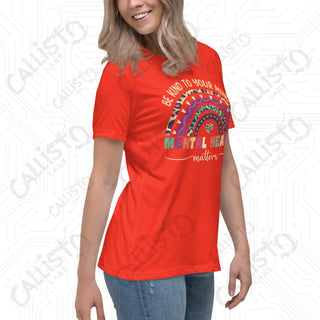 Women’s Be Kind to Your Mind Mental Health Relaxed T-Shirt