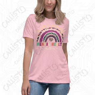 Women’s Be Kind to Your Mind Mental Health Relaxed T-Shirt - Pink / S