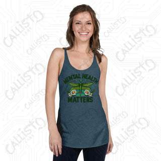 Women’s Be Kind to Your Mind Racerback Tank - Indigo / XS