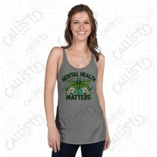 Women’s Be Kind to Your Mind Racerback Tank - Premium Heather / XS