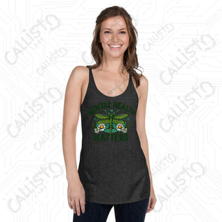 Women’s Be Kind to Your Mind Racerback Tank - Vintage Black / XS