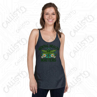 Women’s Be Kind to Your Mind Racerback Tank - Vintage Navy / XS