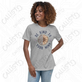 Women’s Be Kind to Your Mind Relaxed T-Shirt - Athletic Heather / S