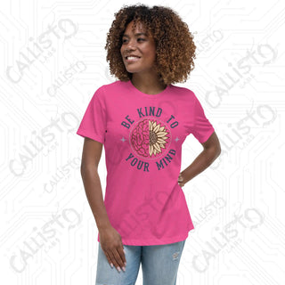 Women’s Be Kind to Your Mind Relaxed T-Shirt - Berry / S