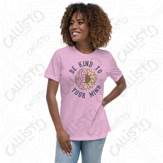 Women’s Be Kind to Your Mind Relaxed T-Shirt - Heather Prism Lilac / S