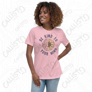 Women’s Be Kind to Your Mind Relaxed T-Shirt - Pink / S