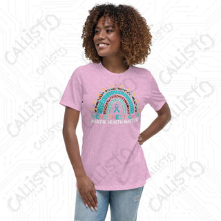 Women’s End the Stigma Mental Health Relaxed T-Shirt - Heather Prism Lilac / S