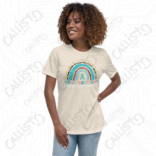 Women’s End the Stigma Mental Health Relaxed T-Shirt - Heather Prism Natural / S