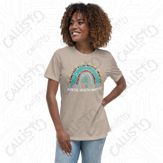 Women’s End the Stigma Mental Health Relaxed T-Shirt - Heather Stone / S