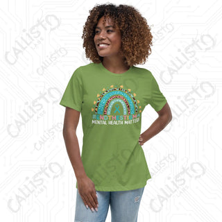 Women’s End the Stigma Mental Health Relaxed T-Shirt - Leaf / S