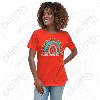 Women’s End the Stigma Mental Health Relaxed T-Shirt - Poppy / S