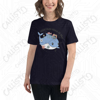 Women’s Everything Whale Be OK Relaxed T-Shirt - Navy / S