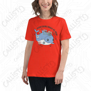 Women’s Everything Whale Be OK Relaxed T-Shirt - Poppy / S